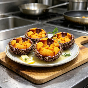 Fresh Sea Urchin Cups with Roe