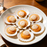 Fresh Scallops in Shell with Roe